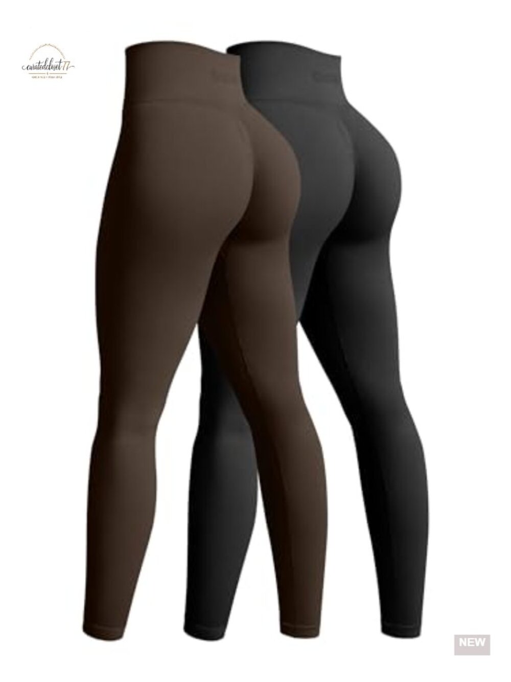 OQQ 2-Piece High Waist Butt Lifting Yoga Leggings